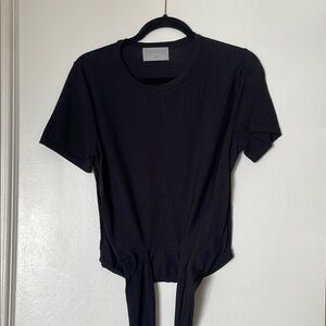 Black Short Sleeve Top